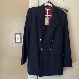 Navy Tommy Hilfiger blazer size 14 fully lined brand new with tags